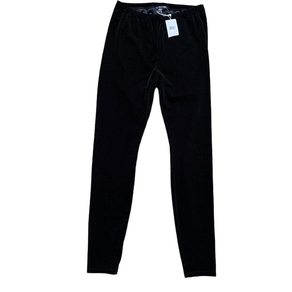 Eileen Fisher Velvet Black Ankle Leggings New With Tags XS Recycled Polyester - Picture 2 of 11